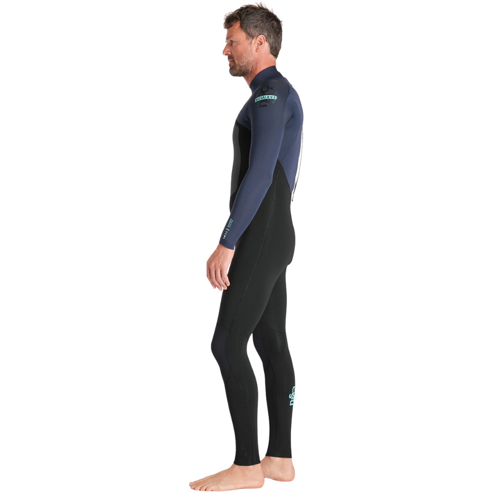 2026 C-Skins Herre Nuwave Legend 3/2mm Back Zip Våddragt C-NLE32MBZ - Black / Bluestone / Petrol